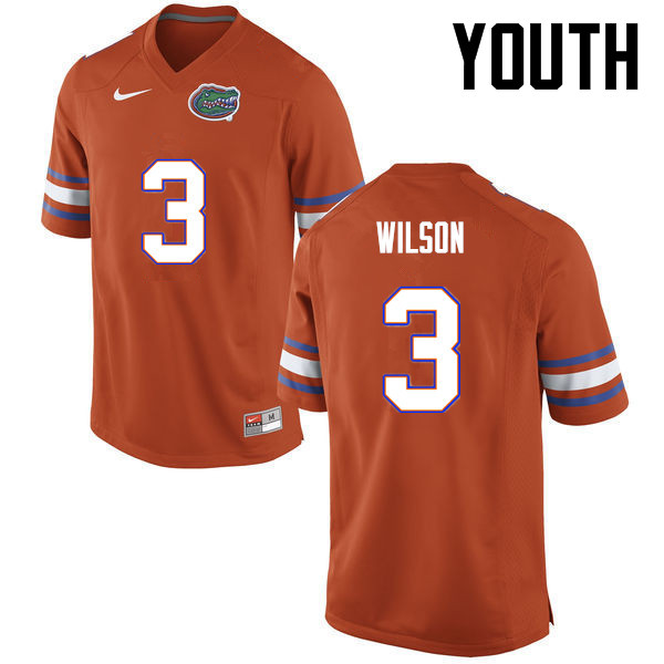 Youth Florida Gators #3 Marco Wilson College Football Jerseys-Orange - Click Image to Close